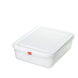 Transparente Aufbewahrungsbox mit Deckel, LxBxH 325x265x100 mm, 6,5 Liter