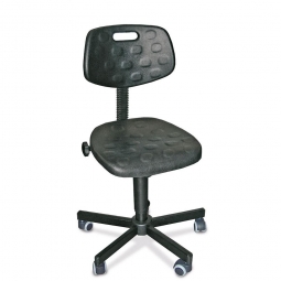 Arbeitsdrehstuhl, Sitz- u. Rückenlehne aus Polyurethanschaum