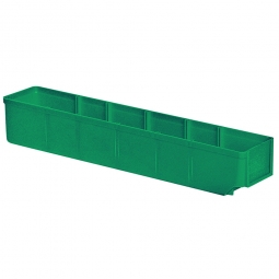 Regalkasten, grün, LxBxH 500x93x83 mm, Polystyrol-Kunststoff (PS), Gewicht 285 g