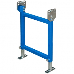 Rollenbahnständer, Bahnbreite 200 mm, Gesamthöhe 550-850 mm, Lackierung in Farbe blau RAL 5015