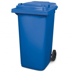 Müllbehälter, 240 Liter, blau, BxTxH 580x730x1075 mm, Polyethylen (PE-HD)