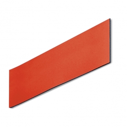 Magnetschilder, VE = 50 Stück, rot, Zuschnitt BxH 70x20 mm, Materialstärke: 0,9 mm