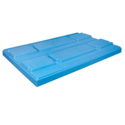 Abdeckhaube für Palettenmaß LxB 1205x805 mm, Polypropylen-Kunststoff (PP), blau