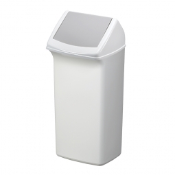 Abfall- und Wertstoffsammler mit Schwingdeckel, BxTxH 366x320x747 mm, 40 Liter, grau