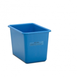 Rechteckbehälter aus GFK, Inhalt 200 Liter, blau, LxBxH 880x570x600 mm, Gewicht 8 kg
