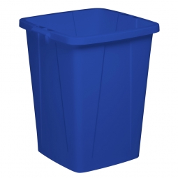 Abfall- und Wertstoffbehälter, eckig, 90 Liter, BxTxH 520x490x610 mm, blau