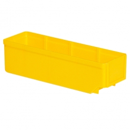Regalkasten, gelb, LxBxH 300x93x83 mm, Polystyrol-Kunststoff (PS), Gewicht 175 g