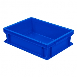 Eurobehälter mit 2 Griffleisten, LxBxH 400x300x120 mm, 11 Liter, blau