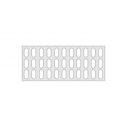 Gitterregalboden aus Kunststoff (Polystyrol), BxT 1150x480 mm, bestehend aus 2 Bodensegmenten