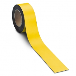 Magnetschilder, 10 m Rolle, Höhe: 40 mm, gelb, Materialstärke: 0,9 mm, für alle magnetischen Untergründe