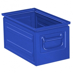 Stapelkasten ST5 aus Stahlblech, 13 Liter, LxBxH 350 x 200 x 200 mm, blau
