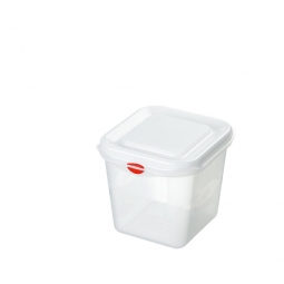 Transparente Aufbewahrungsbox mit Deckel, LxBxH 176x162x150 mm, 2,6 Liter