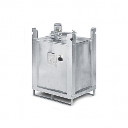 ASF Behälter, einwandig, 200 Liter, BxTxH 715x715x845 mm, Gewicht 70 kg