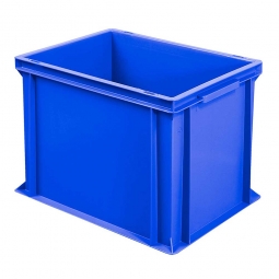 Eurobehälter mit 2 Griffleisten, LxBxH 400x300x320 mm, 31 Liter, blau