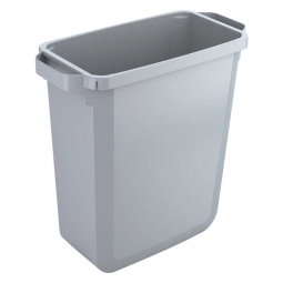 Abfall- und Wertstoffbehälter, eckig, 60 Liter, BxTxH 590x282x600 mm, grau