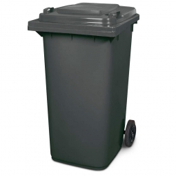 Müllbehälter, 240 Liter, grau, BxTxH 580x730x1075 mm, Polyethylen (PE-HD)
